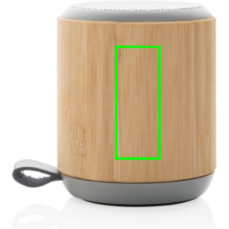 3W trådlös högtalare i bambu och tyg