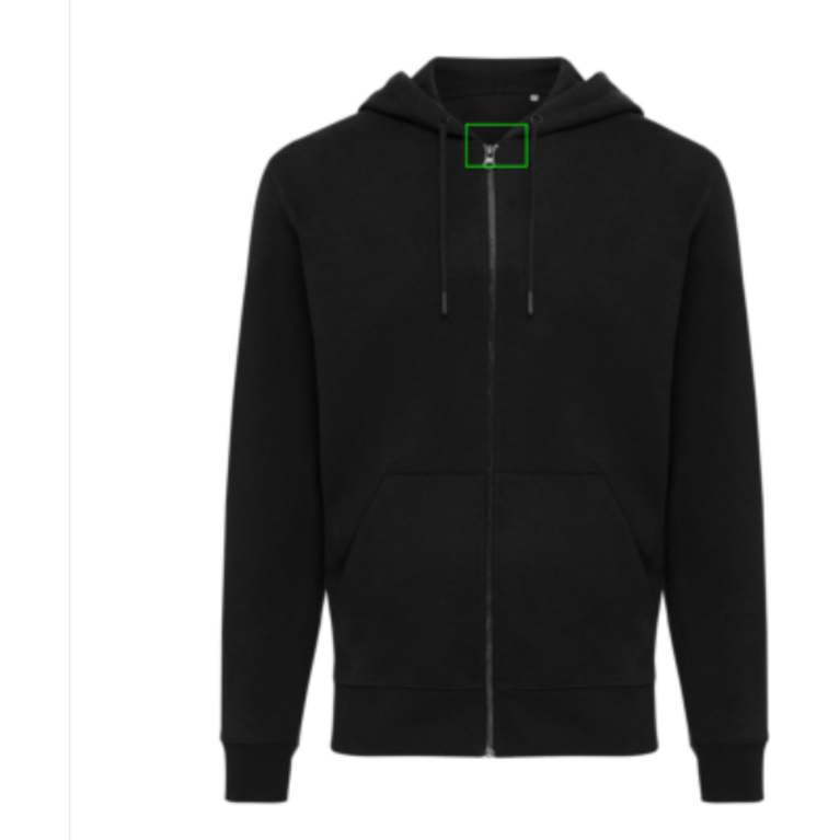 IQONIQ Abisko hoodie med dragkedja i återvunnen bomull