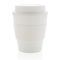 Återanvändningsbar kaffemugg med skruvlock 350ml vit