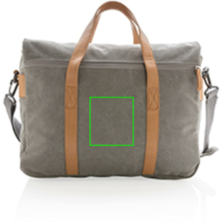 Canvas laptopväska, PVC-fri