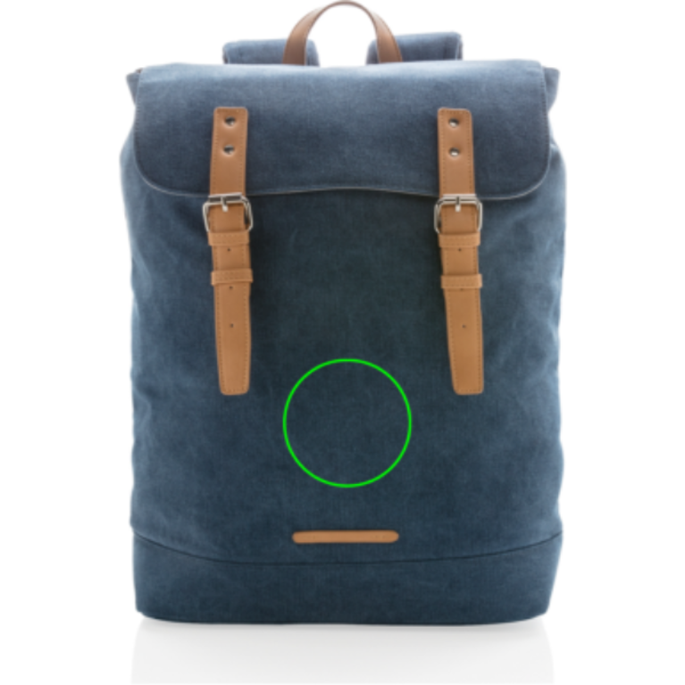 Canvas laptopryggsäck, PVC-fri