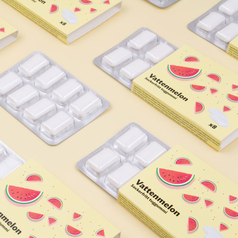 Tuggummi 8-pack - Vattenmelon