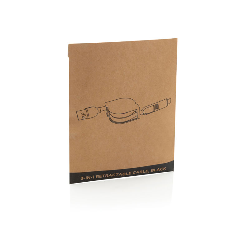 Utdragbar 3-i-1 kabel
