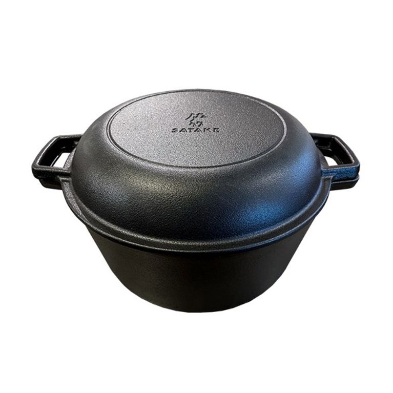 Gjutjärnsgryta med Steklock