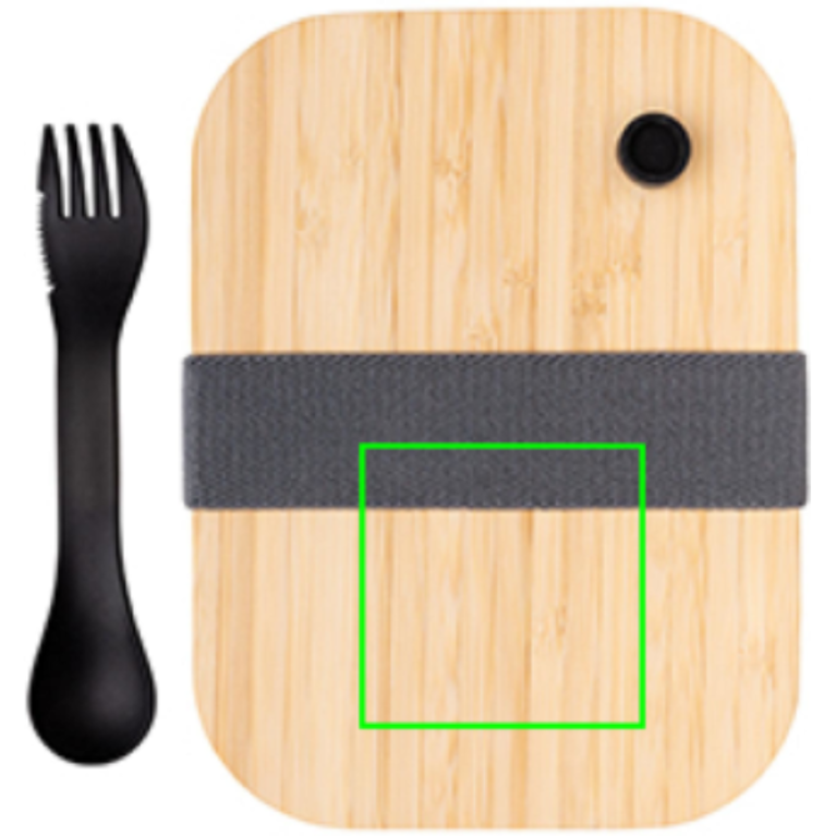 Lunchlåda i glas med bambulock