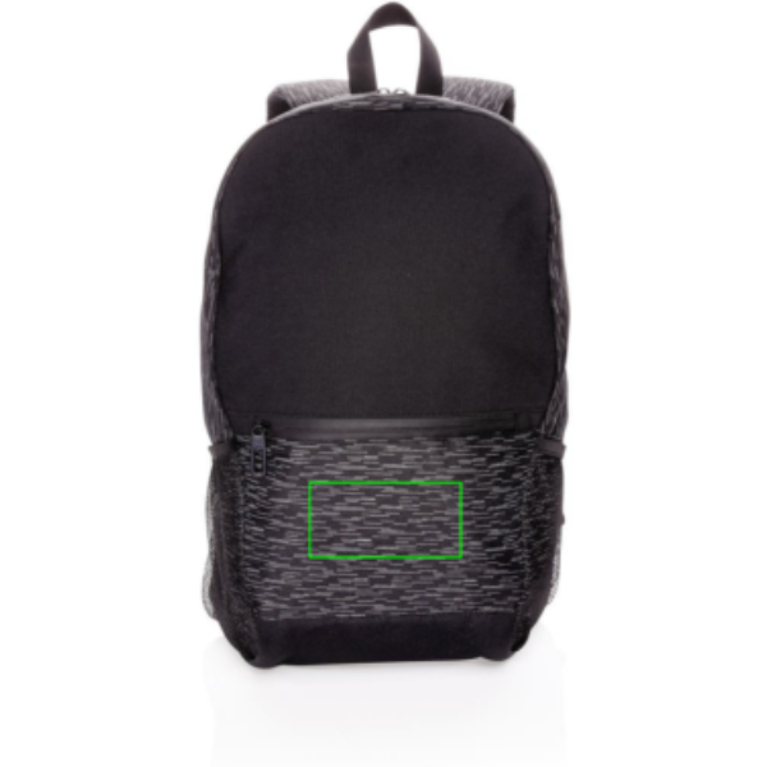 RPET reflekterande laptopryggsäck med AWARE™ spårämne