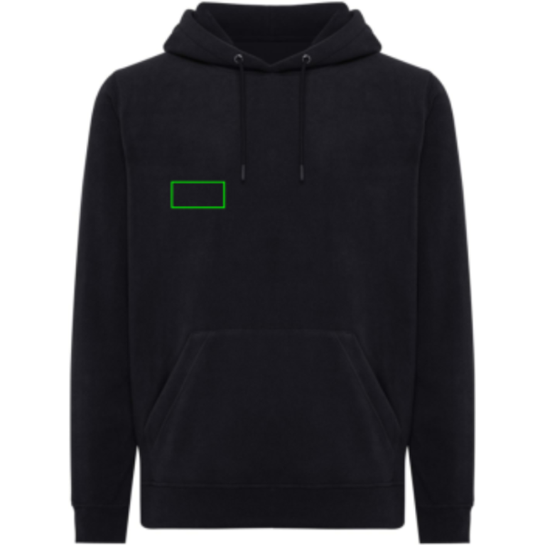 IQONIQ Trivor microfleece hoodie i återvunnen polyester