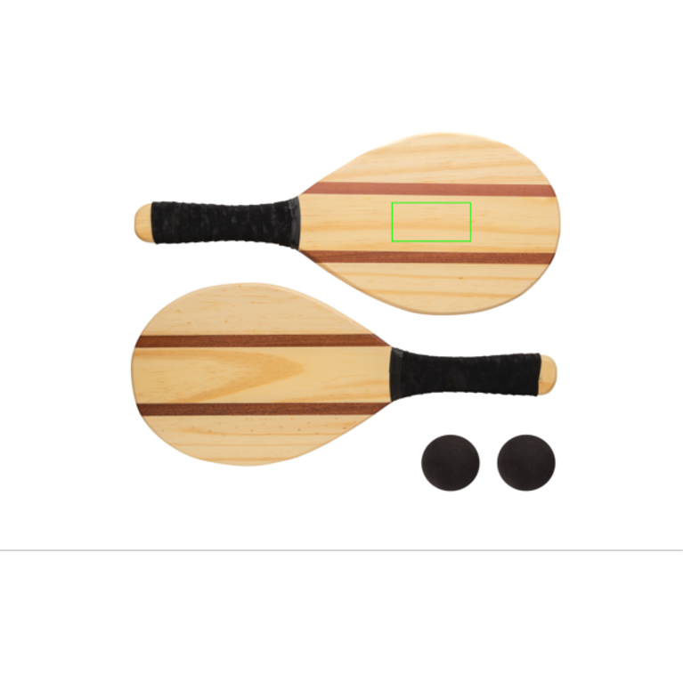 Frescobol tennis-set i trä
