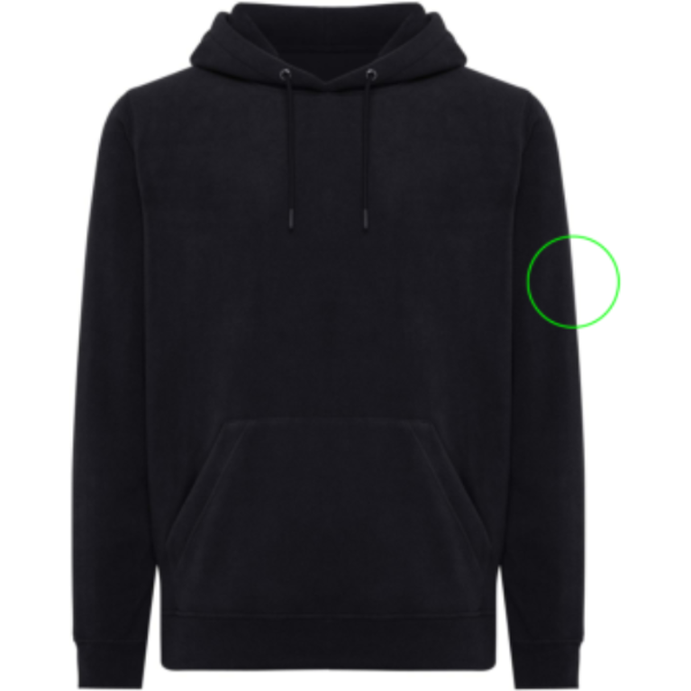 IQONIQ Trivor microfleece hoodie i återvunnen polyester