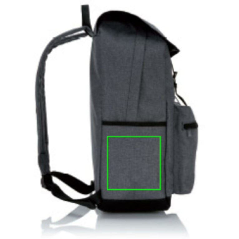 Laptopryggsäck med magnetiska spännesremmar