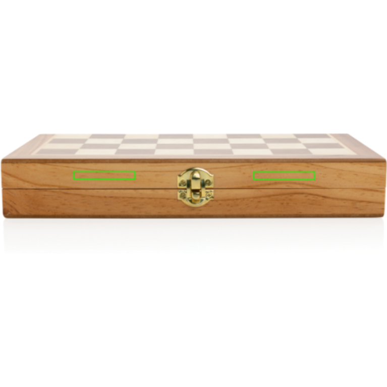 Lyxigt hopvikbart schackspel i trä