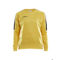PROGRESS R-NECK SWEATER W  SWEDEN YELLOW/BLACK PROGRESS R-NECK SWEATER W  SWEDEN YELLOW/BLACK
