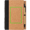Spiralbunden anteckningsbok i kork, med penna - Artikel fram mitten