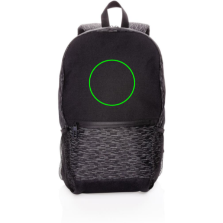 RPET reflekterande laptopryggsäck med AWARE™ spårämne