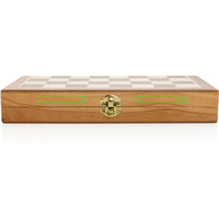 Lyxigt hopvikbart schackspel i trä