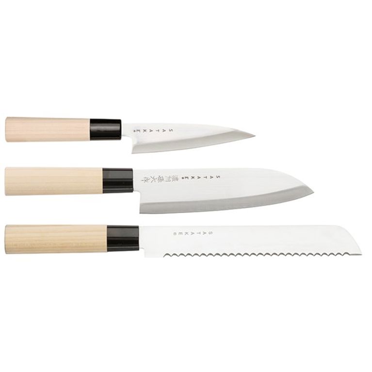 Satake Houcho Knivset - 3 knivar