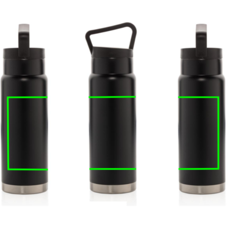 Läckagesäker on-the-go vakuumflaska med handtag