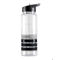 TRANSPARENT WATER BOTTLE BLACK