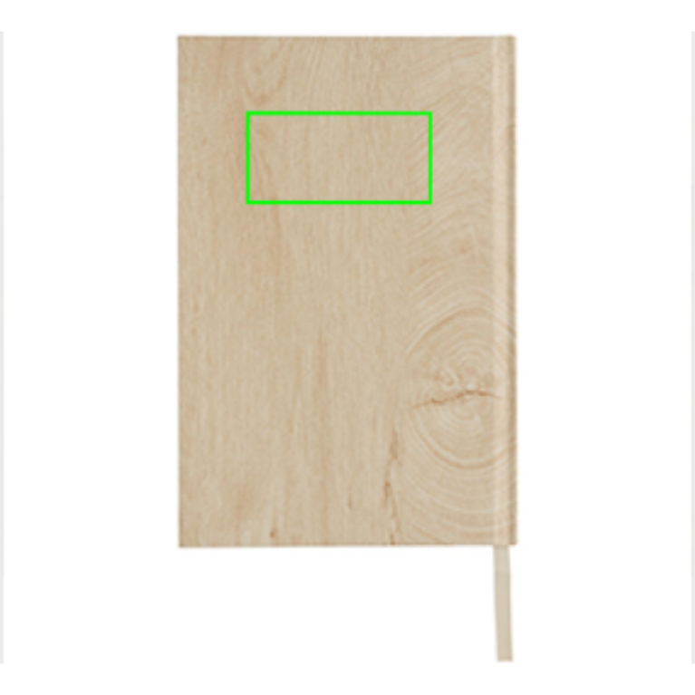 Kavana A5 anteckningsbok med trätryck