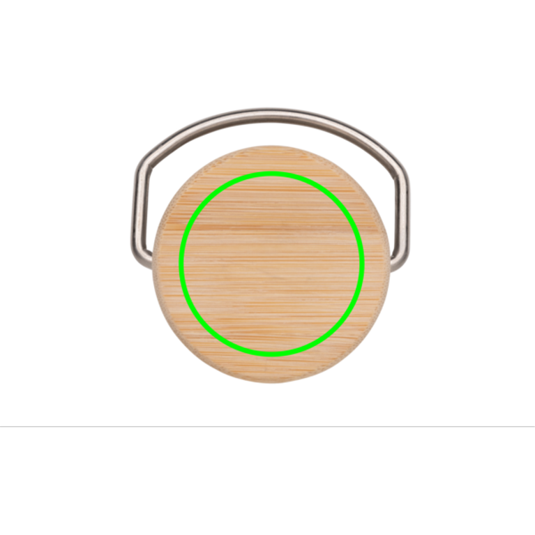 Modern rostfritt stål vattenflaska med bambulock