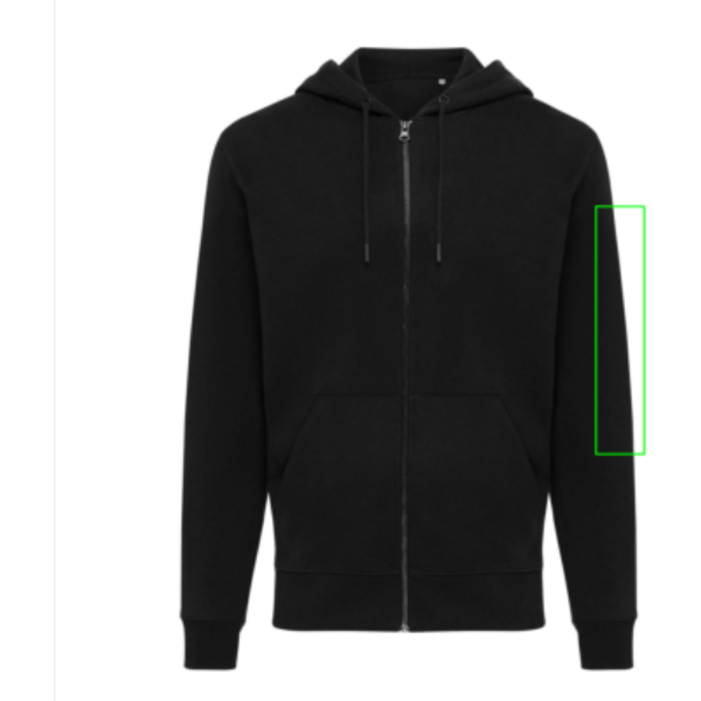 IQONIQ Abisko hoodie med dragkedja i återvunnen bomull