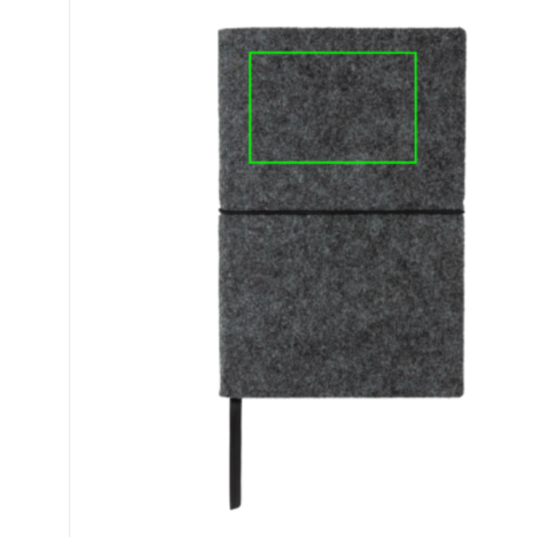 A5 softcover filt anteckningsbok GRS certifierad