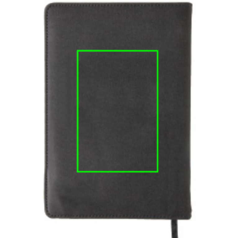 Anteckningsbok med mobilfack