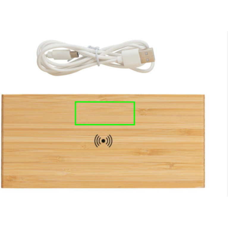 Bambu väckarklocka med 5W trådlös laddning
