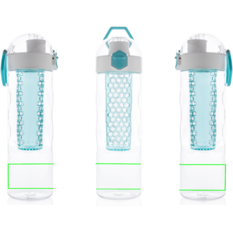 Honeycomb läckagesäker flaska med fruktbehållare