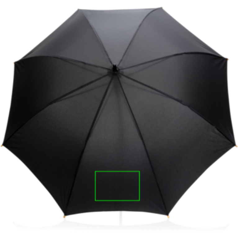 23" Impact AWARE™ RPET 190T automatisk öppning paraply bambu