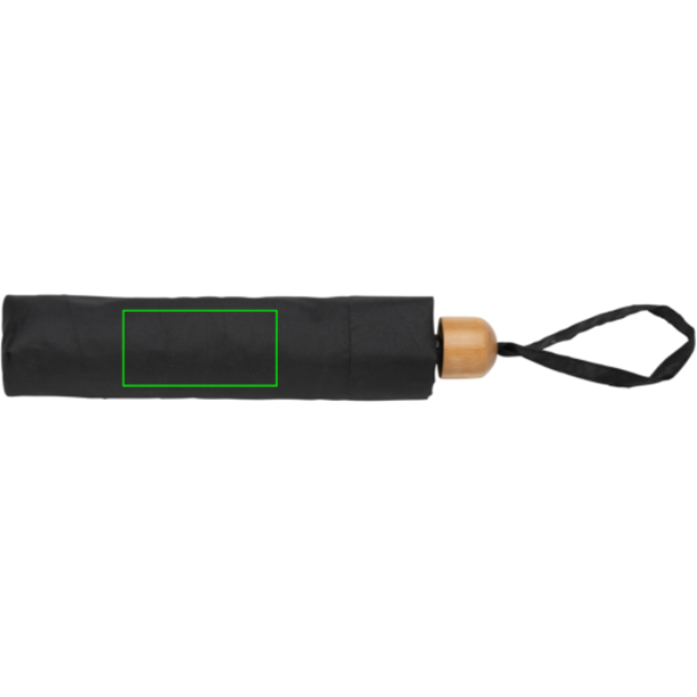 20.5" Impact AWARE™ RPET 190T Pongee paraply  bambu