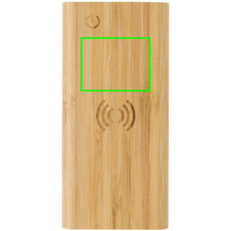 8.000 mAh, 5W trådlös powerbank i bambu