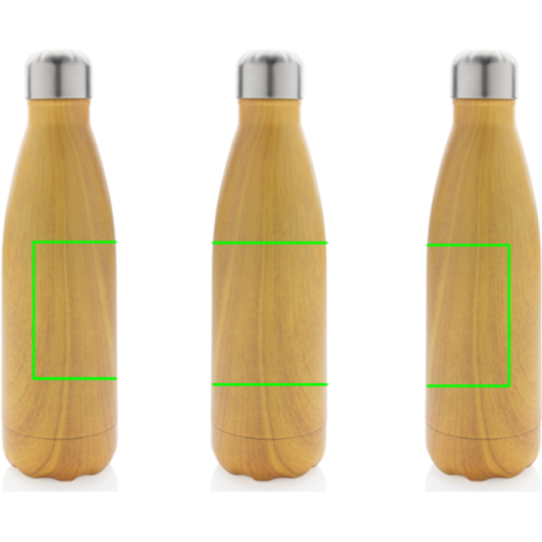 Vakuumisolerad SS flaska med trätryck