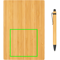A5 bambu anteckningsbok & penna - artikel fram ner