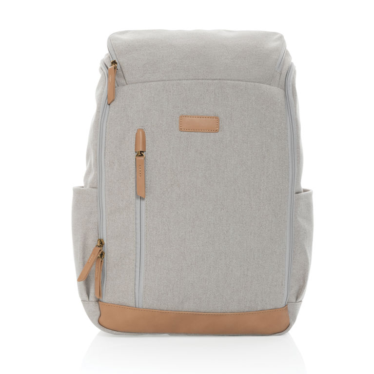 Impact AWARE™ 15" laptopryggsäck i 16 oz. återvunnen canvas