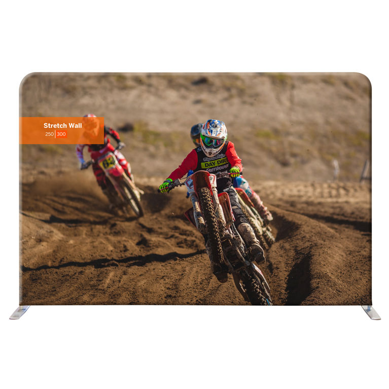 Bildvägg Stretch Wall 300cm, dubbelsidig