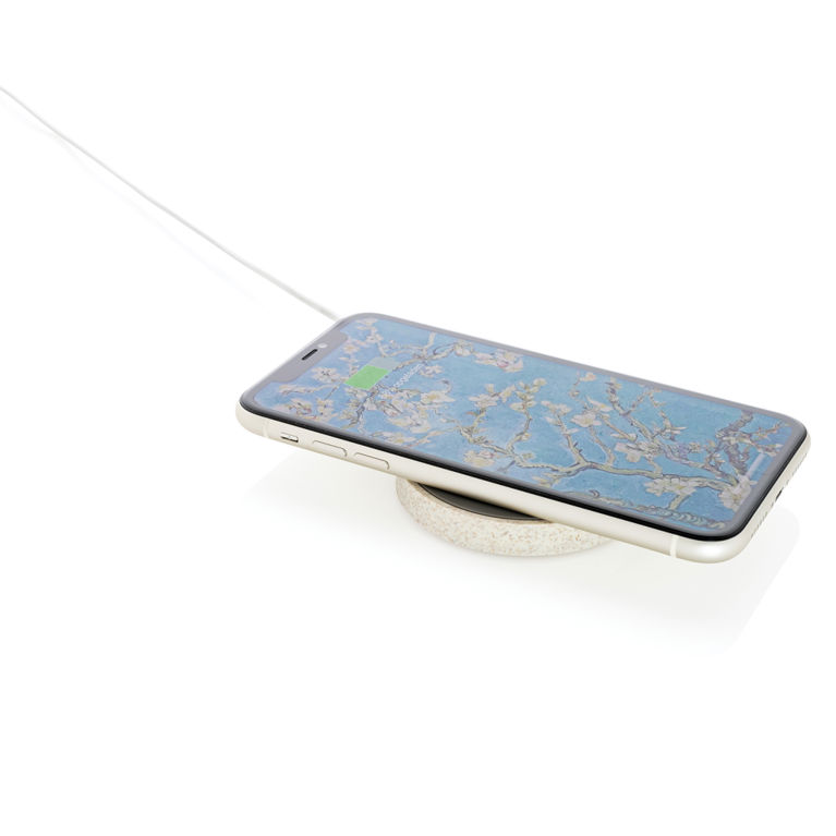 Vetestrå rund 5W trådlös laddningsplatta