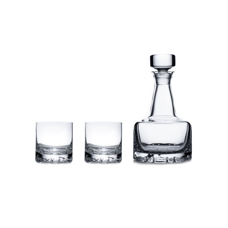 Erik karaff 78cl & double old fashioned glas 34cl 2-pack