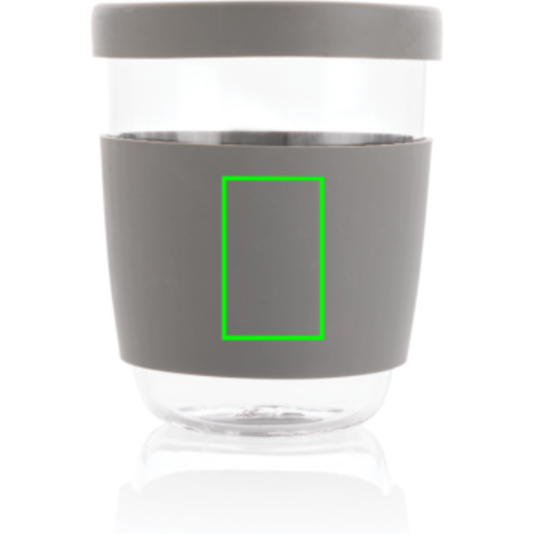 Ukiyo borosilikatglas med silikonlock och sleeve