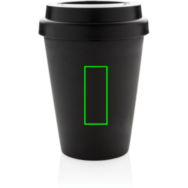 Återanvändningsbar dubbelväggig kaffemugg 300ml