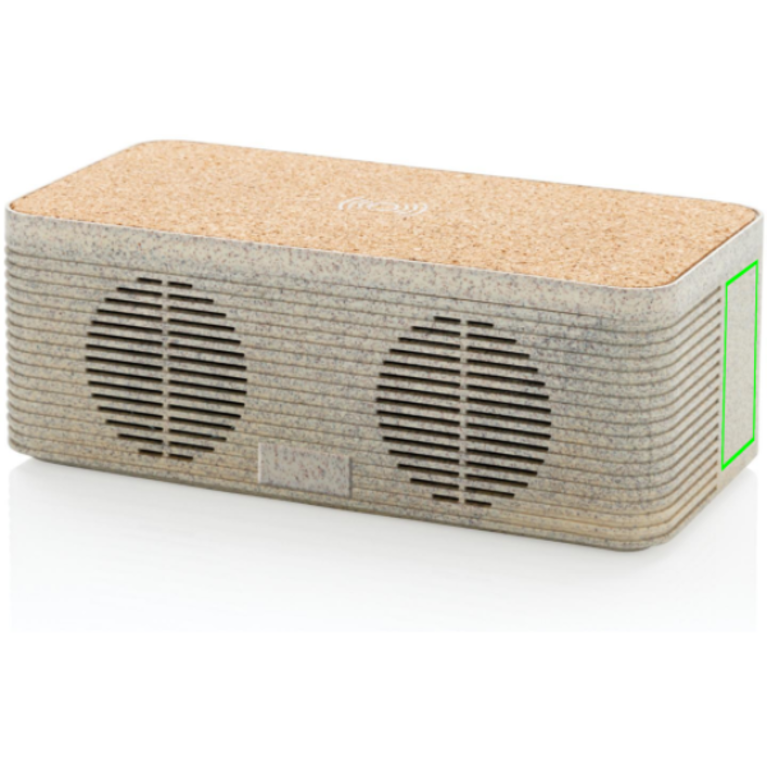 Vetestrå högtalare med trådlös laddning