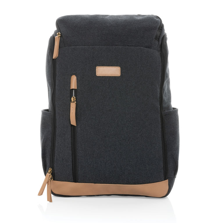 Impact AWARE™ 15" laptopryggsäck i 16 oz. återvunnen canvas