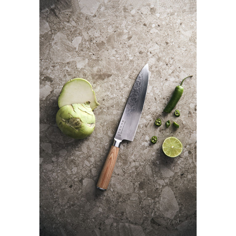 Hattasan damascus kockkniv