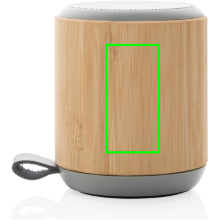3W trådlös högtalare i bambu och tyg