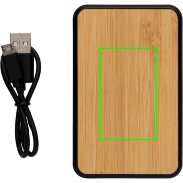 5.000 mAh powerbank i RCS återvunnen plast