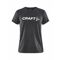 COMMUNITY LOGO SS TEE W BLACK MELANGE