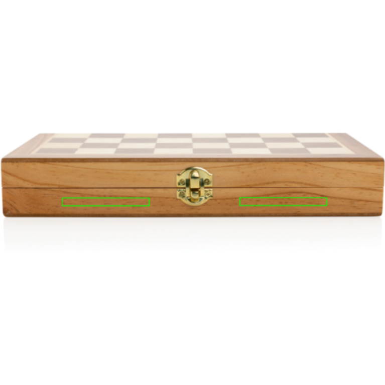 Lyxigt hopvikbart schackspel i trä