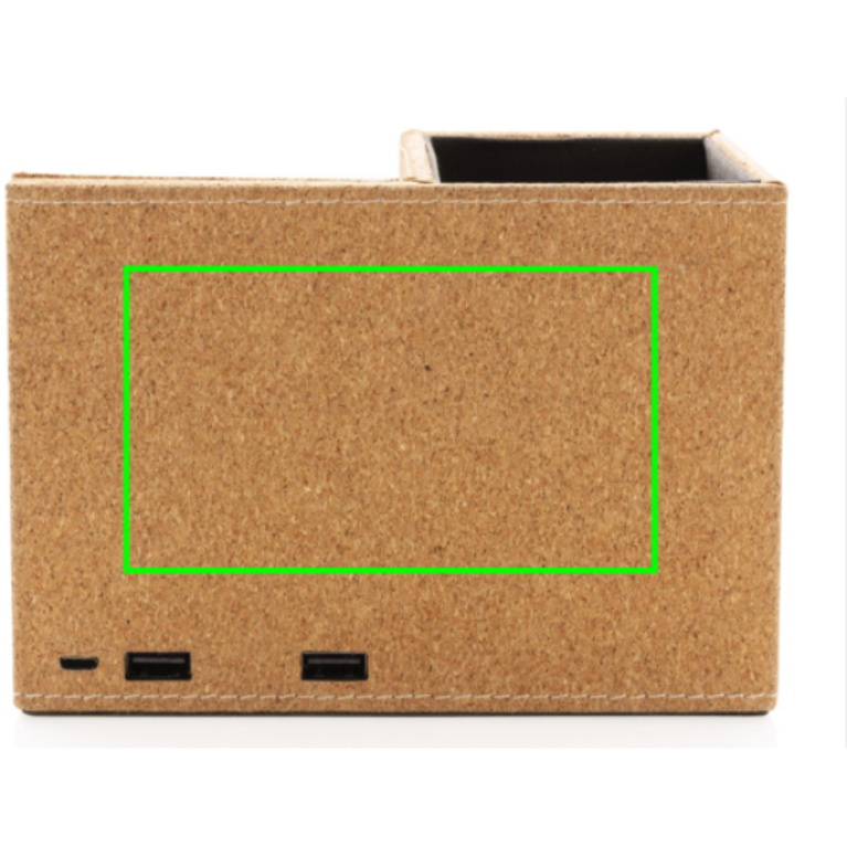 Kork 5W trådlös laddare med pennhållare