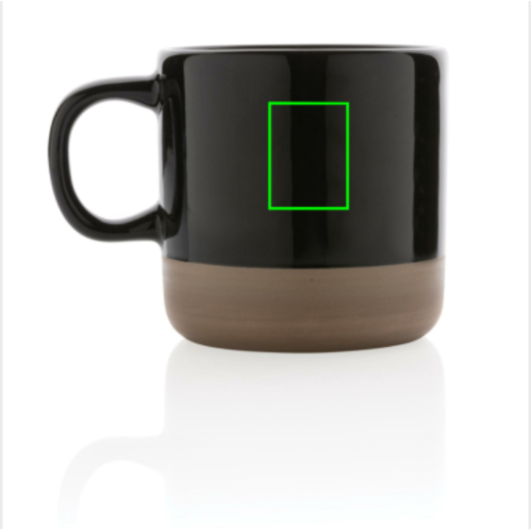 Glaserad keramikmugg 360 ml