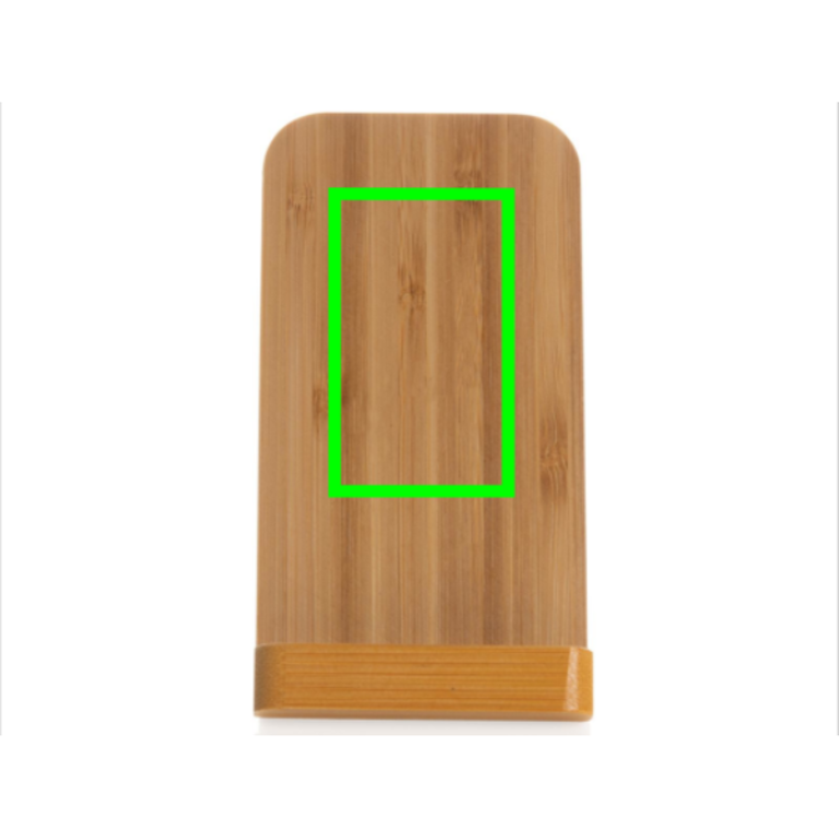 5W trådlöst laddningsställ i bambu